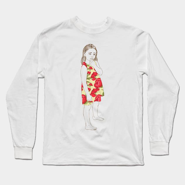 Girl #13 Long Sleeve T-Shirt by Olga Berlet